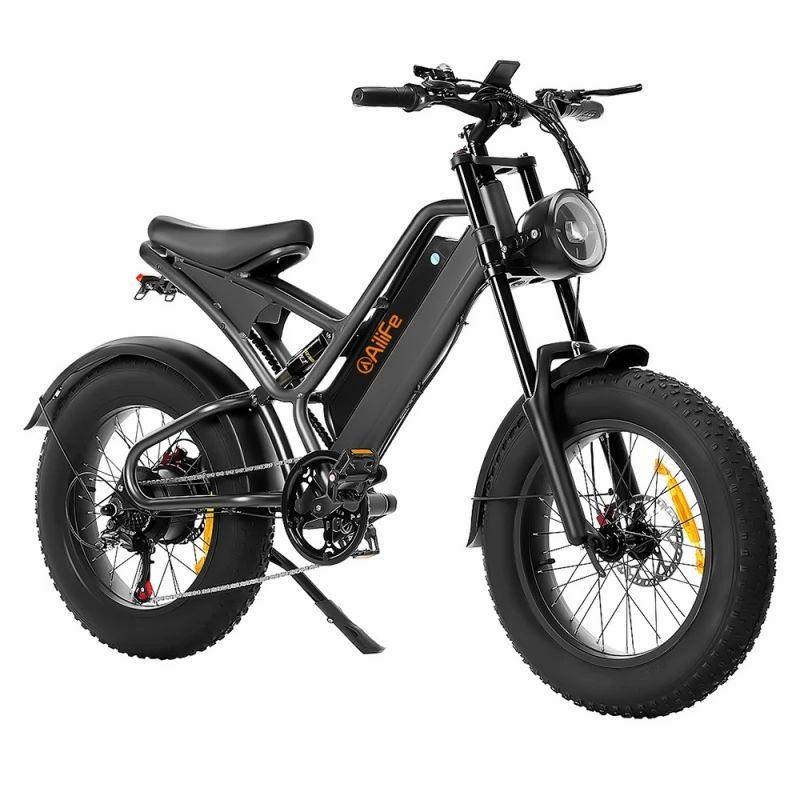 AILIFE X20B Electric Bike, 20*4.0 inch Fat Tires, 1000W Motor, 30mph Max Speed, 62miles Max Range – Black  |   Electric Bike Electric Bike Electric Bike