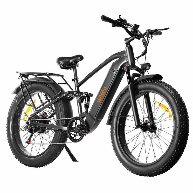 AILIFE X26B Electric Bike, 26*4.0 Inch Tires, 48V 13Ah Battery, 1000W Motor, 30mph Max Speed – Black  |   Electric Bike Electric Bike Electric Bike