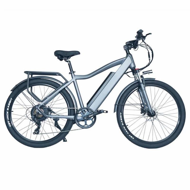 CMACEWHEEL F26 27.5*2.1” Tires Electric Bike, 500W Strong Power, 48V 17Ah Lithium Battery, 110km Range – Silver Grey  |   Electric Bike Electric Bike Electric Bike