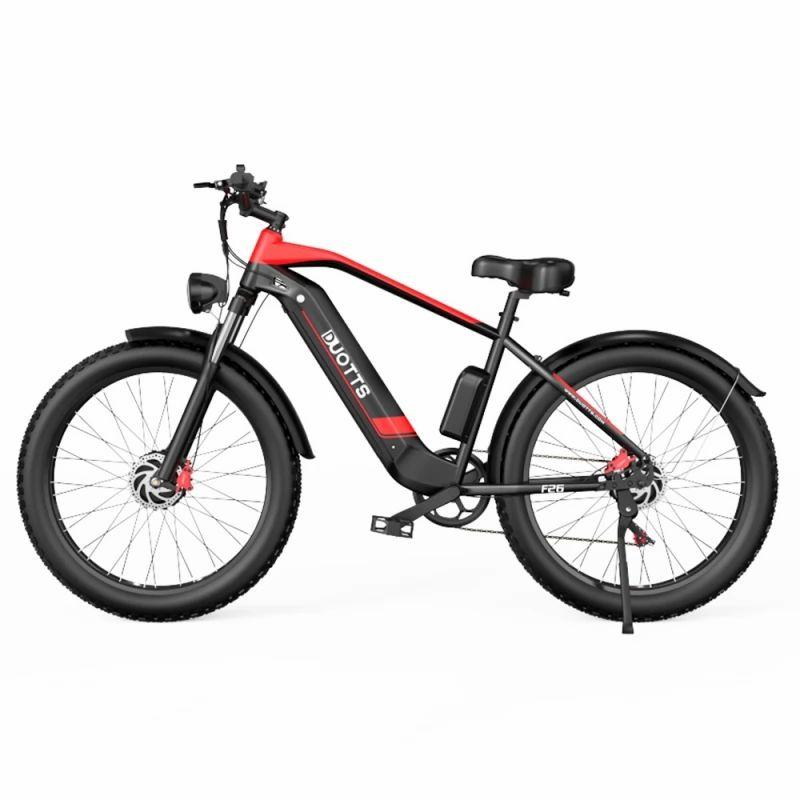 DUOTTS F26 26*4.0 Inch Fat Tire Electric Bike, 750W*2 Dual Motors, LG 17.5Ah Battery, 55km/h Max Speed – Black  |   Electric Bike Sports & Outdoors Electric Bike