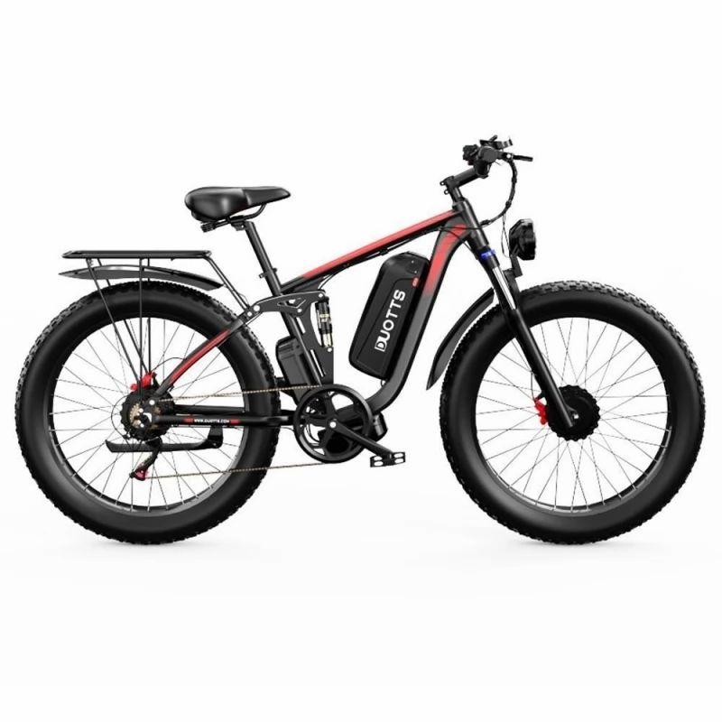 DUOTTS S26 26*4.0in Tires Electric Bike, 750W*2 Motor, 50km/h Max Speed, 48V 20Ah Samsung Battery, 120km Range  |   Electric Scooter Electric Bike Electric Bike