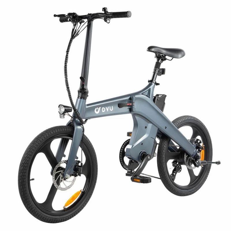 DYU T1 20 Inch Tire Foldable Electric Bike, Torque Sensor, 250W Motor, 25km/h Max Speed, 10Ah Battery – Grey  |   Electric Bike Electric Bike Electric Bike