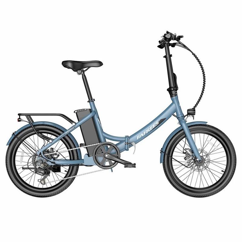 FAFREES F20 Light 20*1.95” Tire Foldable City Electric Bike, 48V 250W Motor, 14.5Ah Battery – Blue  |   Electric Bike Electric Bike Electric Bike