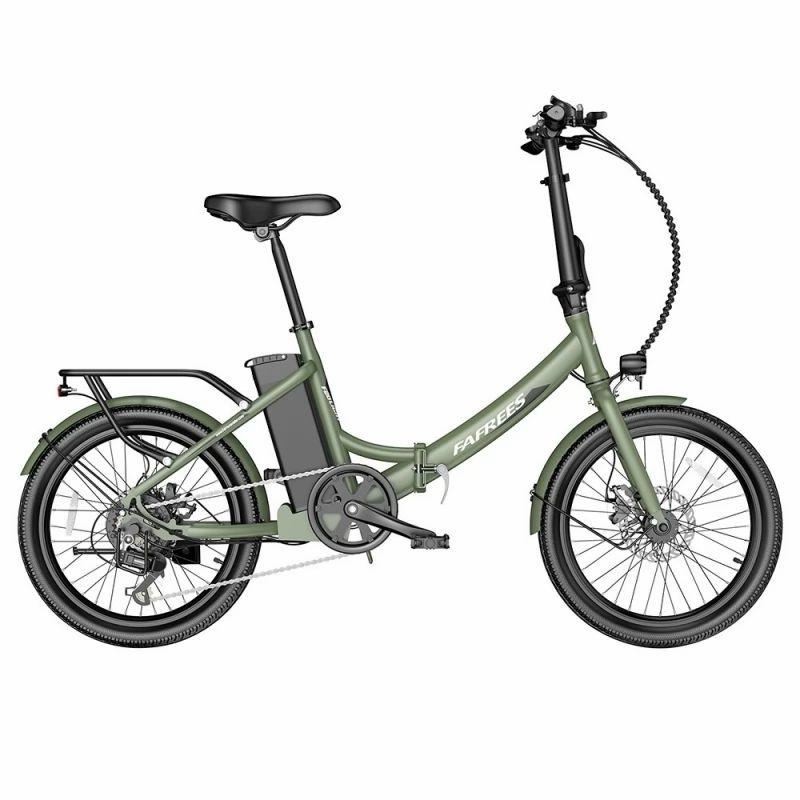 FAFREES F20 Light 20*1.95” Tire Foldable City Electric Bike, 48V 250W Motor, 14.5Ah Battery – Green  |   Electric Bike Electric Bike Electric Bike