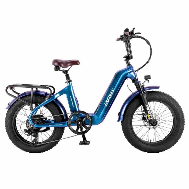 FAFREES F20 Master Electric bike, Carbon Fiber,500W Hub Motor,  48V 22.5Ah Samsung Battery, 20*4.0 Inch Air Tire-Blue  |   Electric Bike Electric Bike Electric Bike