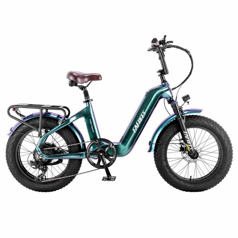 FAFREES F20 Master Electric bike, Carbon Fiber,500W Hub Motor,  48V 22.5Ah Samsung Battery, 20*4.0 Inch Air Tire – Green  |   Electric Bike Electric Bike Electric Bike