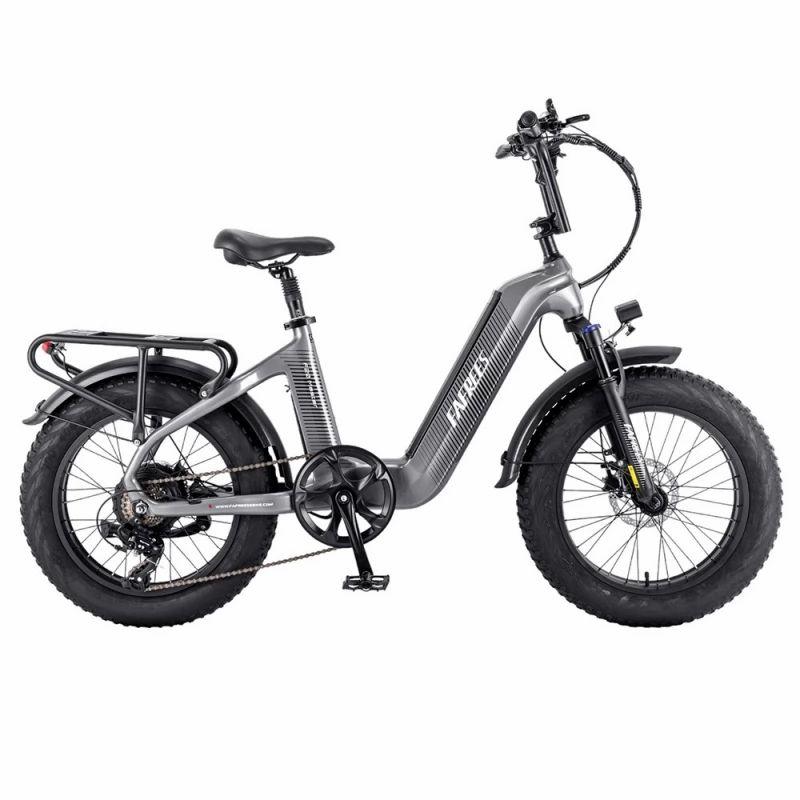 FAFREES F20 Master Electric bike, Carbon Fiber,500W Hub Motor,  48V 22.5Ah Samsung Battery, 20*4.0 Inch Air Tire – Grey  |   Electric Bike Electric Bike Electric Bike