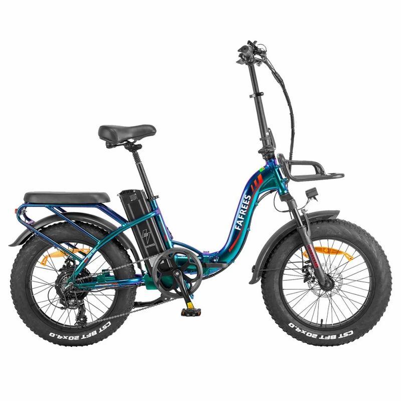 Fafrees F20 Max Foldable Electric Bike, 20*4.0 Inch Fat Tire, 500W Brushless Motor, 48V 22.5Ah Battery – Aurora Green  |   Electric Bike Electric Bike Electric Bike