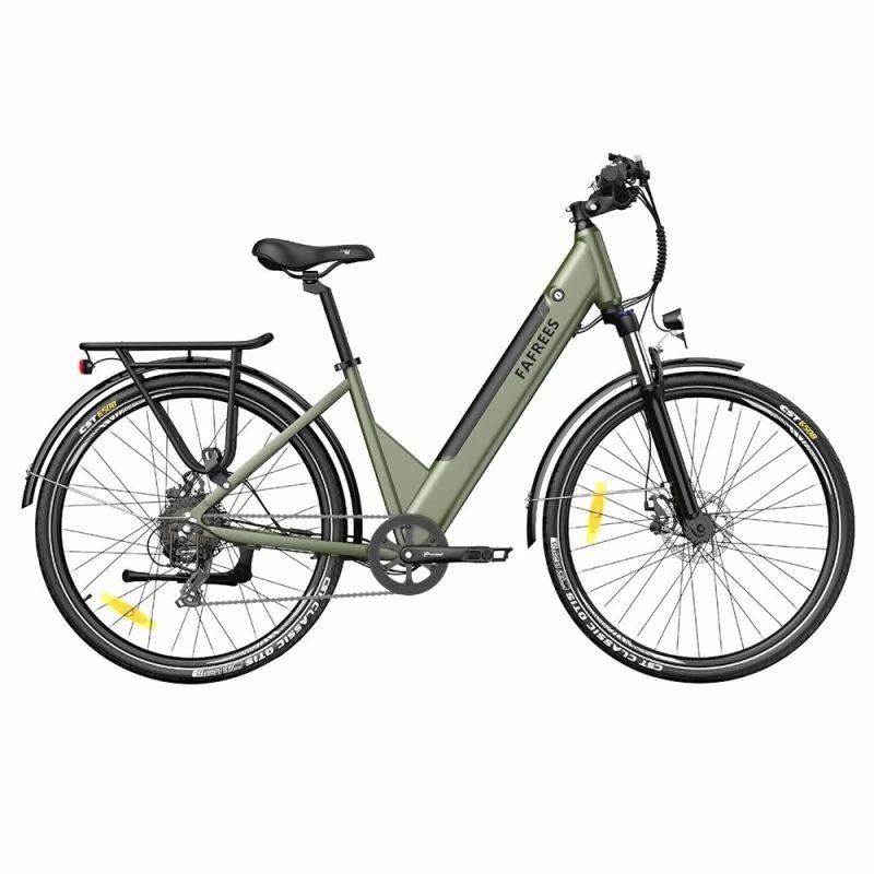 FAFREES F28 Pro Step-through City Electric Bike, 27.5 Inch Tire, 250W Motor, 36V 14.5Ah Battery, App Control – Green  |   Electric Bike Electric Bike Electric Bike