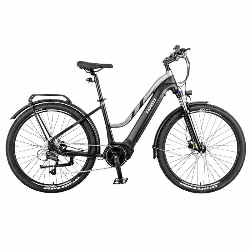 FAFREES FM8 Pro 27.5 Inch Air Tires Electric Bike, 36V 250W Mid-drive Motor, 14.5Ah Battery, 25km/h, 100-120km Range – Black  |   Electric Bike Electric Bike Electric Bike