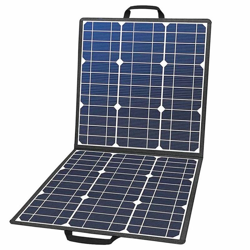 FlashFish 18V/50W Foldable Solar Panel DC Adapter with 5V USB 18V DC Output For Power Station Solar Generator  |   Solar Panel Energy Savings Solar Panel