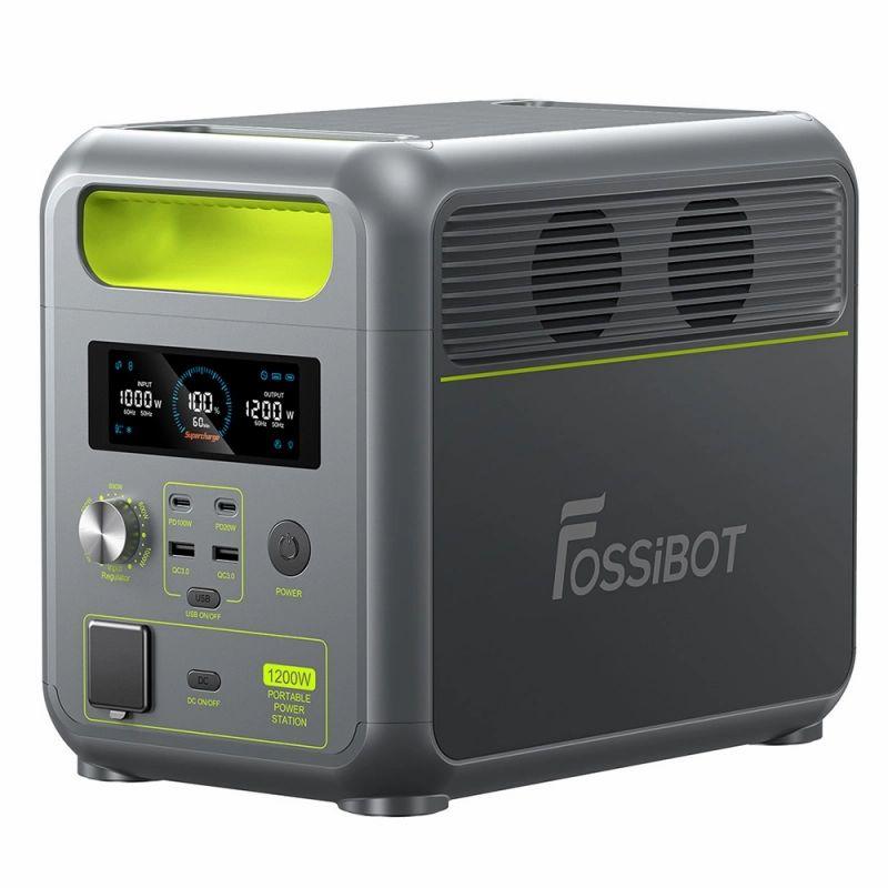 FOSSiBOT F1200 1024Wh 1200W Portable Power Station, Solar Generator with LFP Battery, Charge from 0-80% in 49 Mins  |   Power Station Solar Generator Energy Savings Power Station Solar Generator