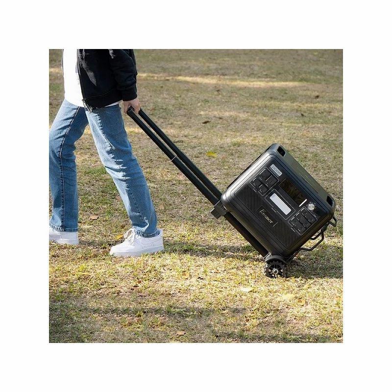 FOSSiBOT F2400 Foldable Trailer Cart, Hold up to 25kg, 3-Level Adjustable Handle  |   Power Station Solar Generator Energy Savings Power Station Solar Generator