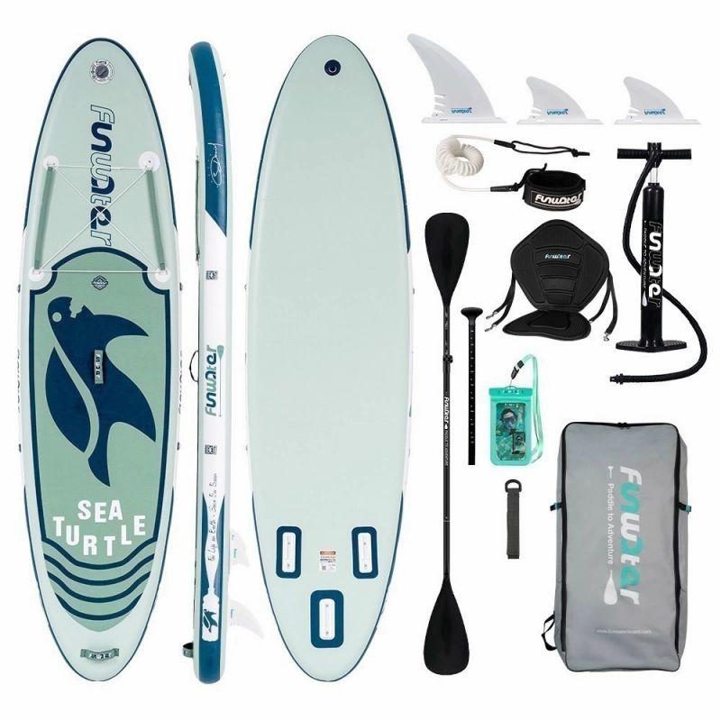 FunWater SUPFW09C Stand Up Paddle Board 320*84*15cm – Green  |   Paddle Board Paddle Board Green