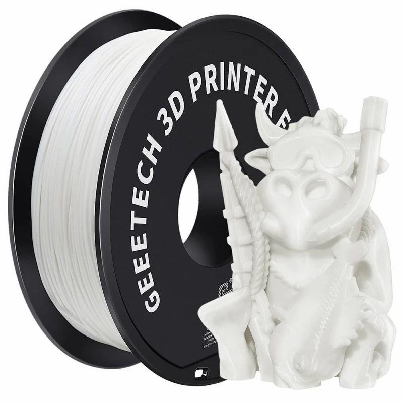 Geeetech ABS Filament for 3D Printer, 1.75mm Dimensional Accuracy /- 0.03mm 1kg Spool (2.2 lbs) – White / Black  |   3D Printers Accessories 3D Printers & Accessories 3D Printers Accessories