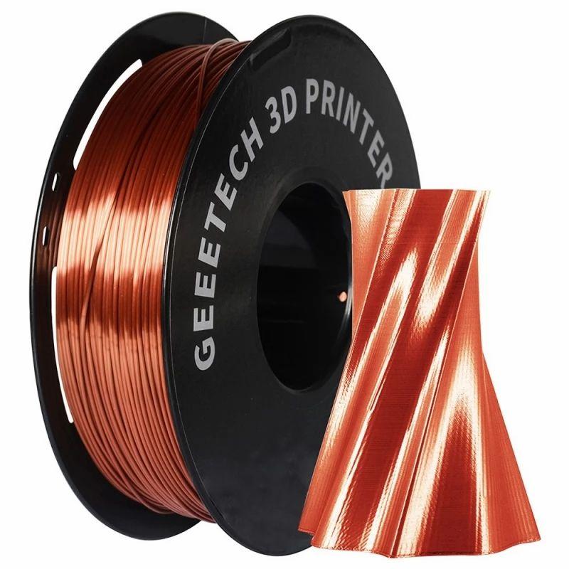 Geeetech Silk PLA Filament for 3D Printer, 1.75mm Dimensional Accuracy  /- 0.03mm 1kg Spool (2.2 lbs) – Copper  |   3D Printers Accessories 3D Printers & Accessories 3D Printers Accessories