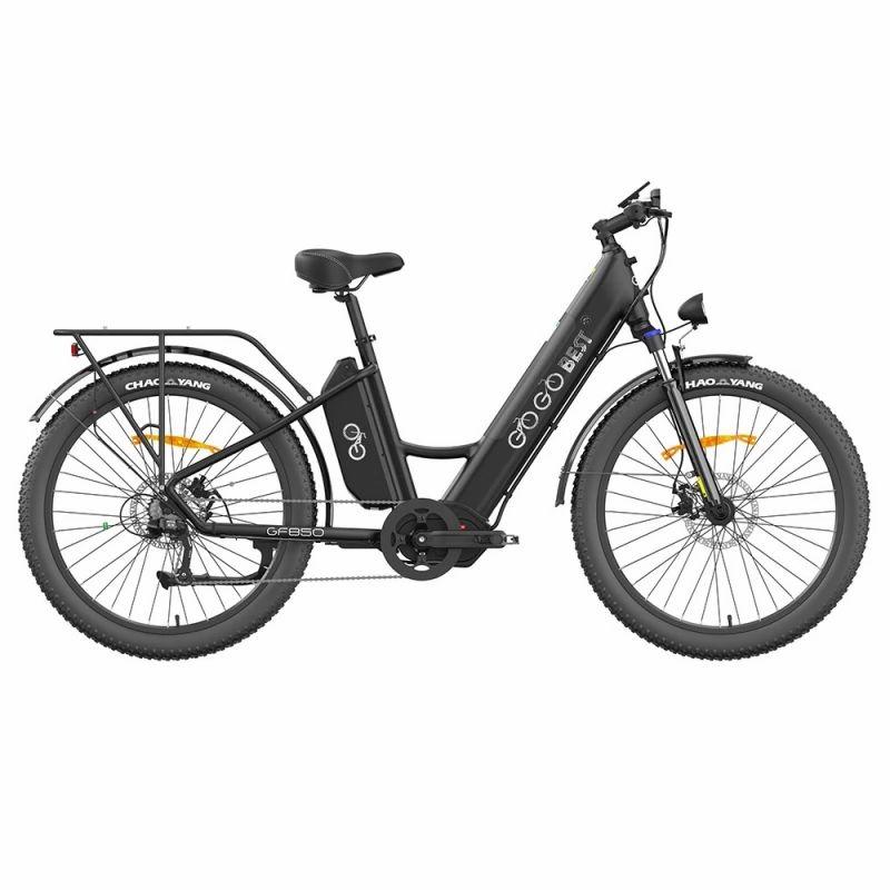 GOGOBEST GF850 City Electric Bike,48V 500W Mid-Drive Motor,2*10.4Ah Batteries,130km Range,Max Torque 130NM – Black  |   Electric Bike Electric Bike Electric Bike