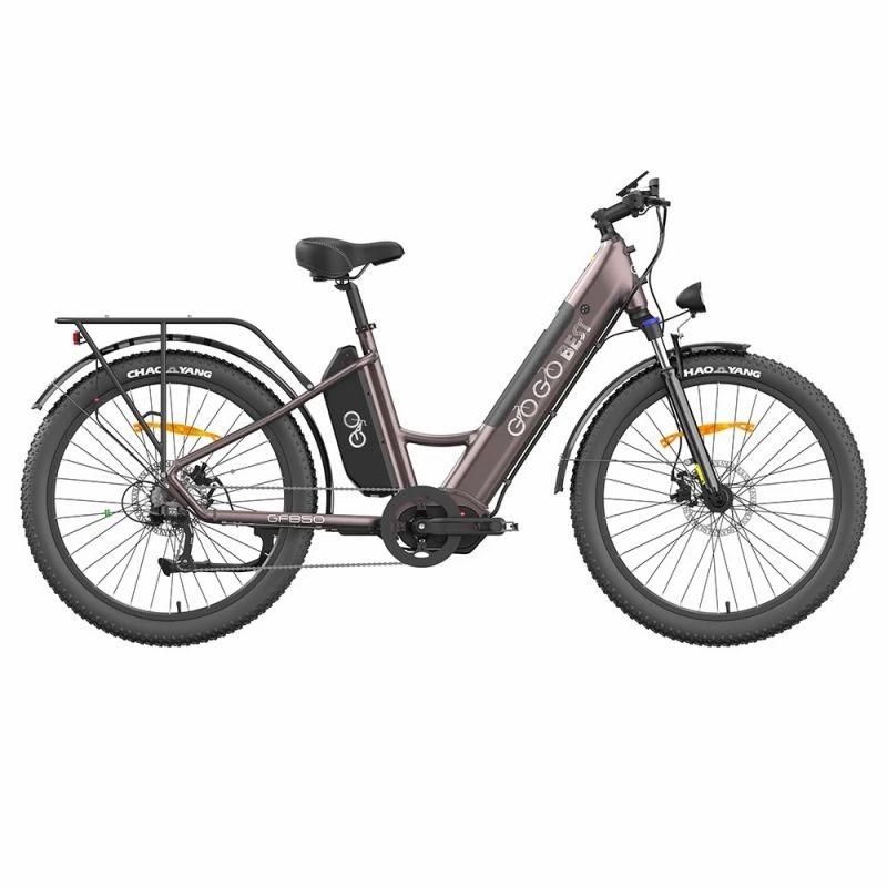 GOGOBEST GF850 City Electric Bike,48V 500W Mid-Drive Motor,2*10.4Ah Batteries,130km Range,Max Torque 130NM – Purple  |   Electric Bike Electric Bike Electric Bike