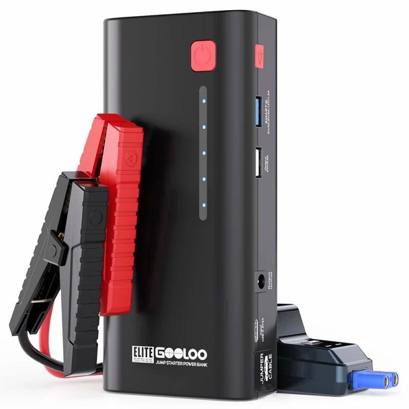 GOOLOO GE1200 Jump Starter, 2000A Peak Current, 13200mAh Battery Capacity, 12V Auto Battery Booster, LED Light  |   Car Parts & Gadgets Car Maintenance Equipment Black