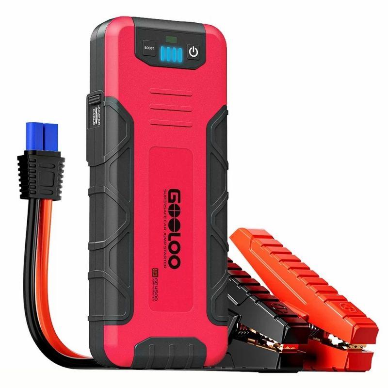 GOOLOO GE4500 Jump Starter, 4500A Peak Car Starter, Portable 16000mAh Power Bank, 3 Modes LED Light  |   Car Parts & Gadgets Car Maintenance Equipment Black & Red