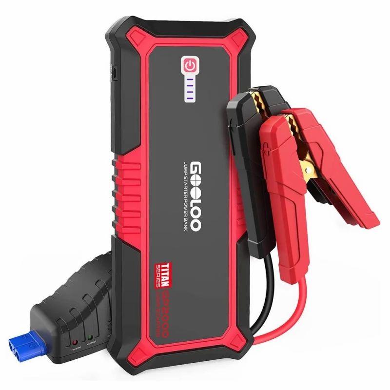 GOOLOO GP2000 Jump Starter, 2000A Peak Car Starter, 12V Jump Box, Auto Lithium Battery Booster, 19800mAh Power Pack  |   Tools Electronics Red