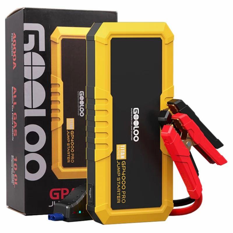 GOOLOO GP4000 PRO Jump Starter, 26800mAh Power Bank, 4000A Peak, 15V 10A DC Output, 1W White LED, 10L Diesel  |   Car Parts & Gadgets Car Maintenance Equipment Car Parts & Gadgets