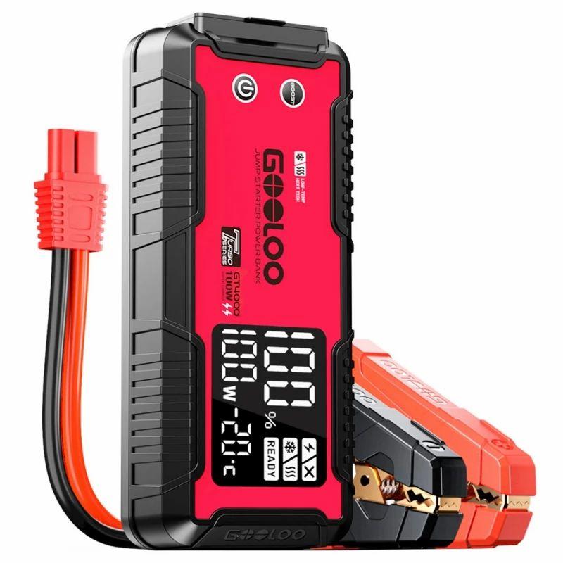 GOOLOO GT4000 Jump Starter, 4000A Peak Car Starter, 12V Jump Box, 26800mAh Power Bank, 400 Lumen LED Light  |   Tools Electronics Red