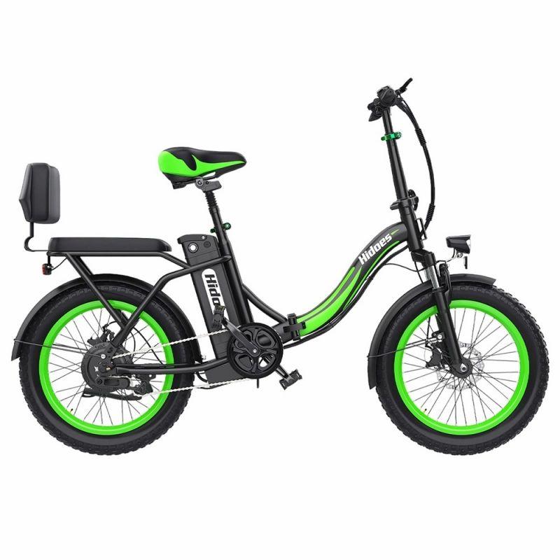 Hidoes C1 Foldable Electric Bike with Rear Seat, 750W Motor, 48V 13Ah Battery, 20*3-inch Fat Tire  |   Electric Bike Electric Bike Electric Bike