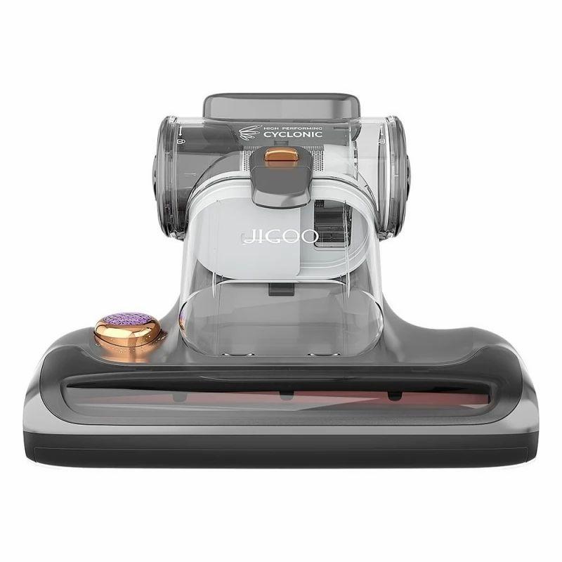 JIGOO T600 Bed Mattress Vacuum Cleaner, Dual Cup Design, 99.99% Dust Mite Removal with Aroma – Grey  |   Anti-Mite Vacuum Cleaner Cordless Stick Vacuum Anti-Mite Vacuum Cleaner