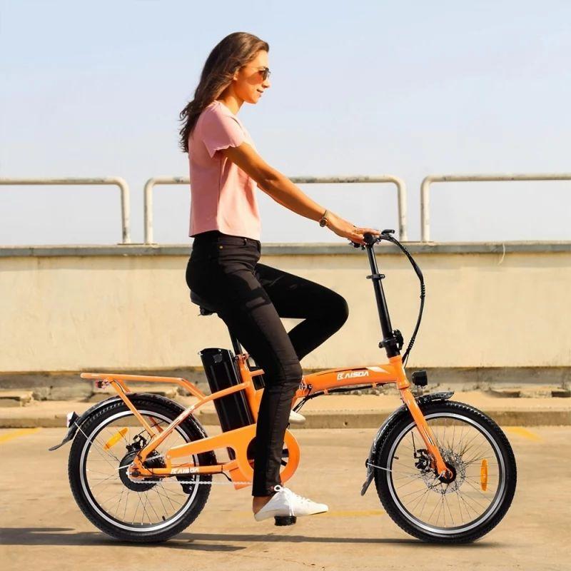 KAISDA K7S Electric Bike, 20×1.95 inch Tire, 36V 350W Motor, 25-28km/h Max Speed, 12.5Ah Battery – Orange  |   Electric Bike Electric Bike Electric Bike