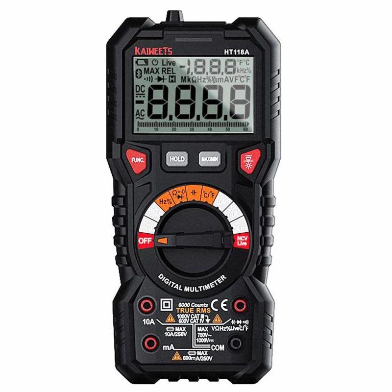 KAIWEETS HT118A Digital Multimeter TRMS 6000 Counts  |   Tools Electronics Tools