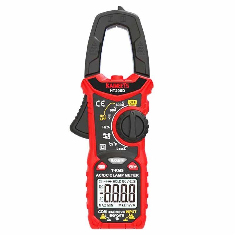 KAIWEETS HT206D Digital Clamp Meter True RMS 6000 Counts  |   Tools Electronics Red