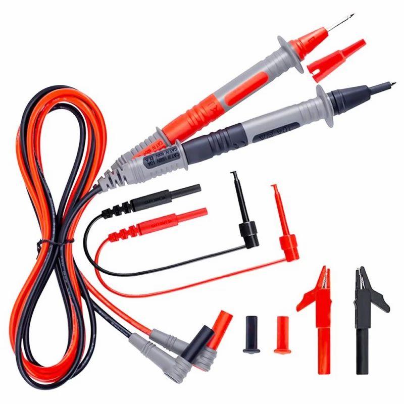 KAIWEETS KET01 Multimeter Test Leads Kit, 8 Pieces Test Lead with Alligator Clips, Needle Probe, Mini-Hooks, CAT III 100  |   Tools Electronics Tools