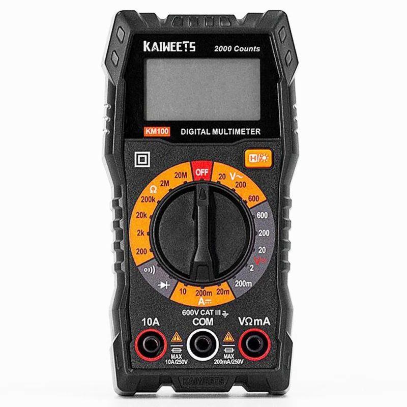 KAIWEETS KM100 Digital Multimeter with Case Maximum Display 2000 Counts DC AC Voltmeter  |   Tools Electronics Tools