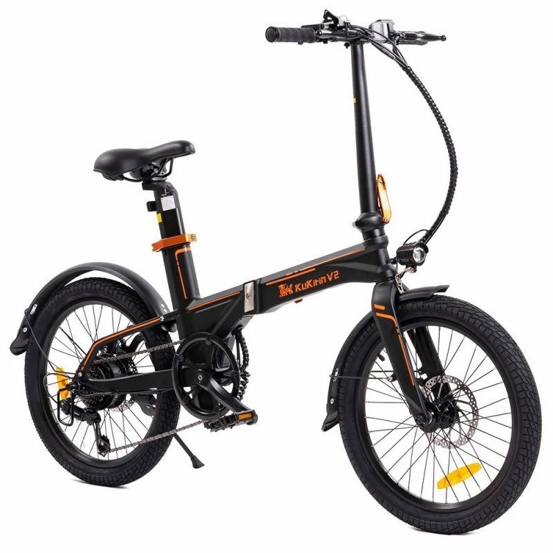 KuKirin V2 City Foldable Electric Bike, 20” Tires, 7.5Ah Removable Battery, 250W Motor, 25km/h Max Speed  |   Electric Bike Electric Bike Electric Bike