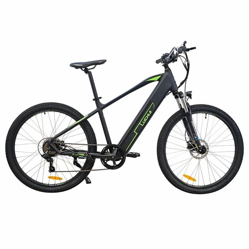 Luchia SPICA Mountain Electric Bike, 250W Motor, 10AH Battery, 25km/h Max Speed, 65km Range – Black  |   Electric Bike Electric Bike Electric Bike