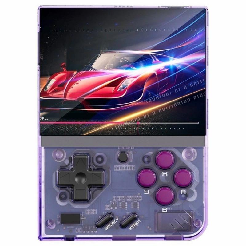 MIYOO Mini + Game Console, Linux System, 64GB, ARM Cortex-A7 Dual-core CPU, 5-6 Hours Play Time – Purple  |   Games & Accessories Electronics Games & Accessories