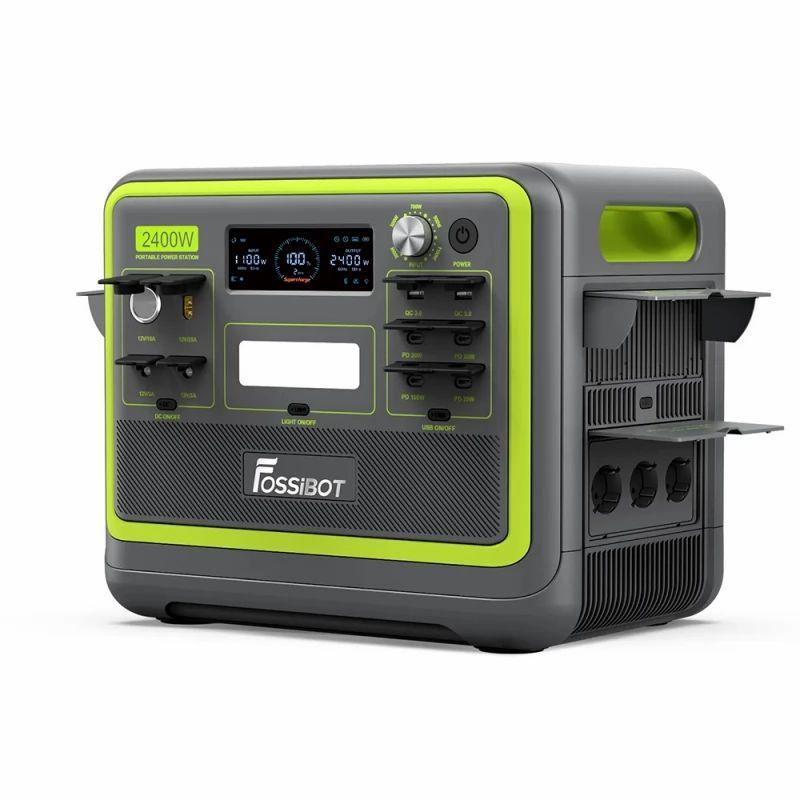 [Pre-sale] FOSSiBOT F2400 2048Wh/2400W Portable Power Station Solar Generator – Green  |   Power Station Solar Generator Energy Savings Power Station Solar Generator