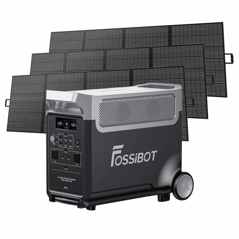 [Pre-sale] FOSSiBOT F3600 + 3 FOSSiBOT SP420 420W Solar Panels Kit  |   Solar Panel Energy Savings Power Station Solar Generator