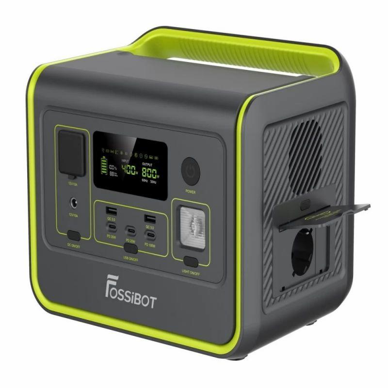 [Pre-sale] FOSSiBOT F800 Portable Power Station, 512Wh LiFePO4 Solar Generator, 800W AC Output – Green  |   Solar Panel Energy Savings Power Station Solar Generator