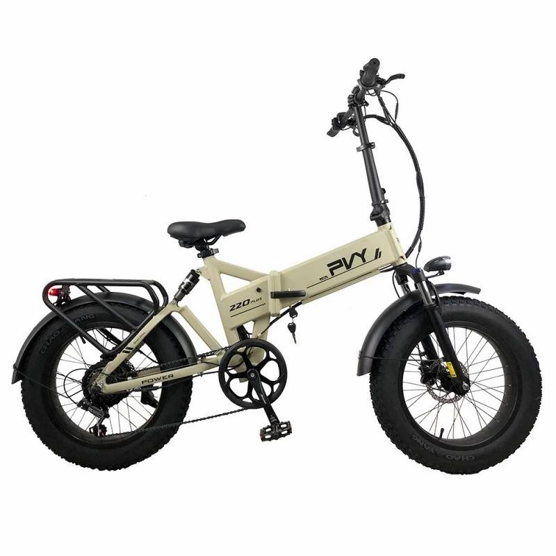 PVY Z20 Plus Foldable off-road Electric Bike, 1000W Motor, 48V 16.5Ah Battery,Triple Suspension System – Khaki  |   Electric Bike Electric Bike Electric Bike