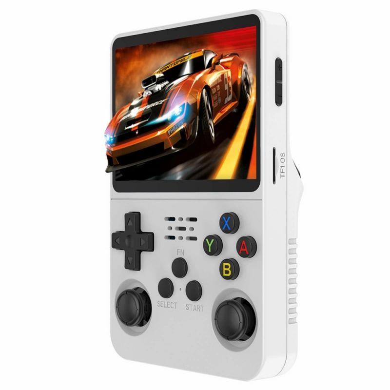 R36S Handheld Game Console, 3.5-inch IPS Screen, Linux System, 11 Emulator, 128GB – White  |   Games & Accessories Electronics Games & Accessories