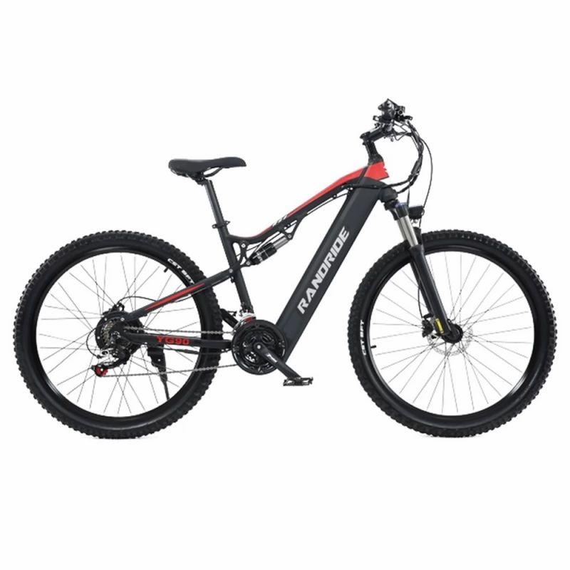 Randride YG90B 27.5” Tires Electric Bike, 17Ah Battery, 1000W Motor, 45km/h Max Speed, 70-90Max Range – Black  |   Electric Bike Electric Bike Electric Bike