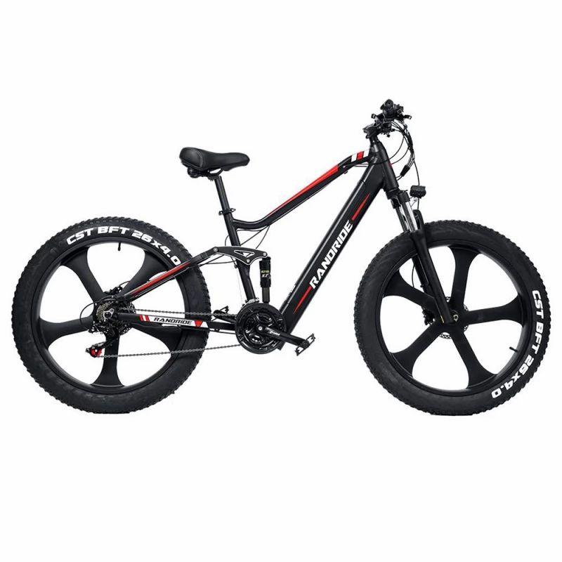 RANDRIDE YX90M Electric Bike, 26” Fat Tire, 1000W Brushless Motor, 48V13.6Ah Battery, 45km/h Max Speed  |   Electric Bike Electric Bike Electric Bike