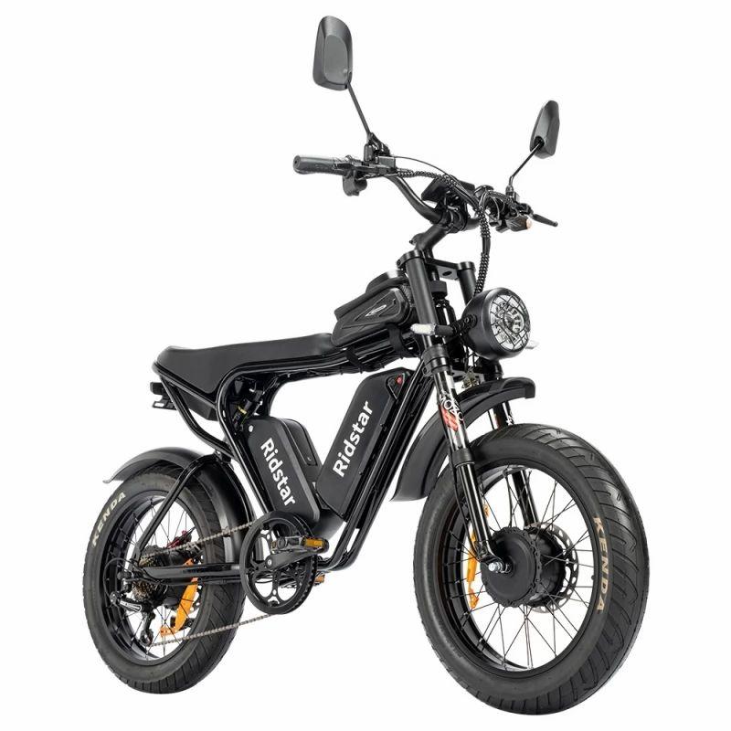 Ridstar Q20 Pro Off-road Electric Bike, 20*4 Inch Fat Tires, 2*1000W Motor, 52V 20Ah Dual Battery  |   Electric Bike Electric Bike Electric Bike