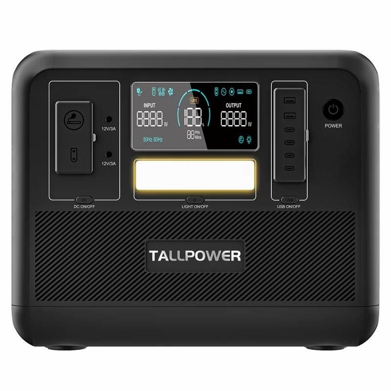 TALLPOWER V2000 Portable Power Station, 1536Wh LiFePo4 Solar Generator, 2000W AC Output  |   Power Station Solar Generator Energy Savings Power Station Solar Generator