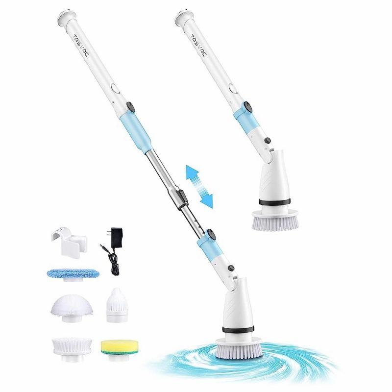 TASVAC EB5 Electric Spin Scrubber, 450RPM Cordless Shower Brush with 5 Replaceable Cleaning Heads  |   Home Gadgets Home Gadgets Home Gadgets