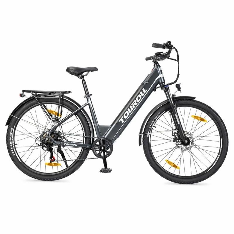 Touroll J1 ST Trekking Bike with 250W Motor, 15.6Ah Battery, 27.5in Wheels, 100km Range, Mechanical Disc Brake & E-Brake  |   Electric Bike Electric Bike Electric Bike