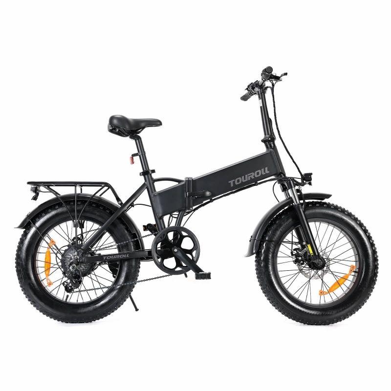 Touroll S1 Electric Fat Bike, 750W Motor, 20*4.0″ Fat Tire, 48V 15.6Ah Battery, 100km Max Range  |   Electric Bike Electric Bike Electric Bike