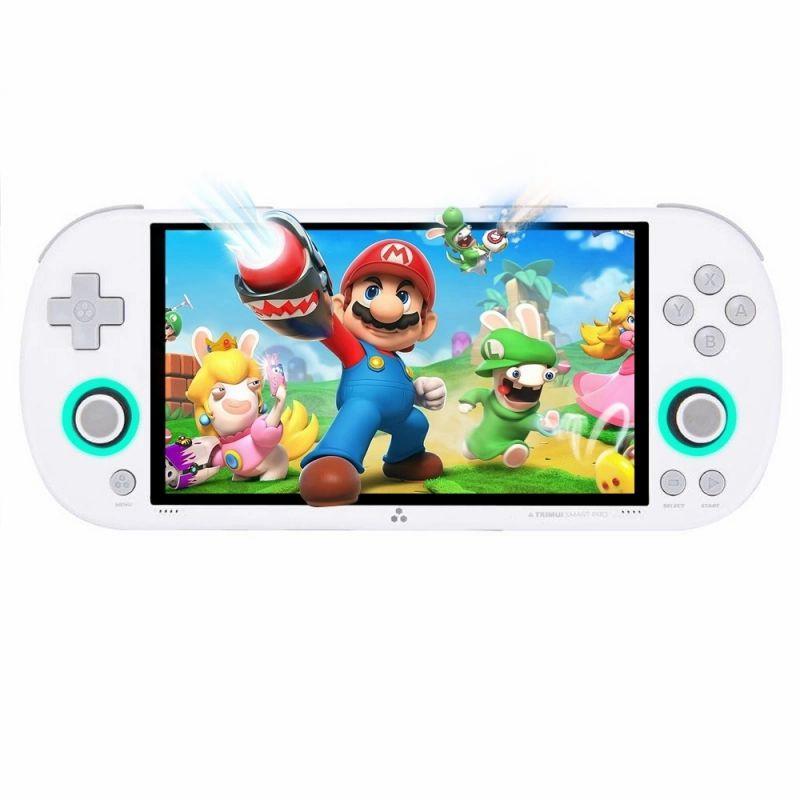 TRIMUI Smart Pro Handheld Game Console, 4.96-inch IPS Screen, Linux OS, 1GB RAM 8GB Storage – White  |   Games & Accessories Electronics Games & Accessories